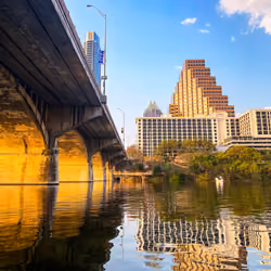 Golden Hour under Congress Bridge