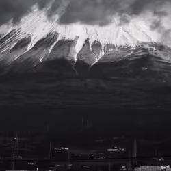 Mt. Fuji in Black and White