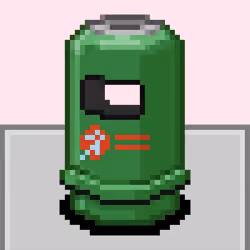 Rubbish bin - green