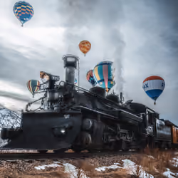 Steam Train Balloon Ascension