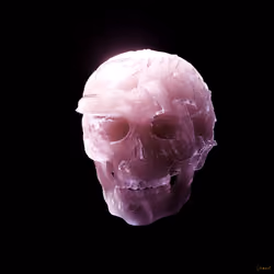 V-Skull #3 | Rose Quartz Skull