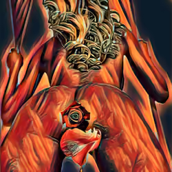 Hanging by a Rose Petal on Fire