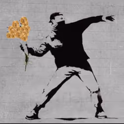 Banksy Crypto Thrower