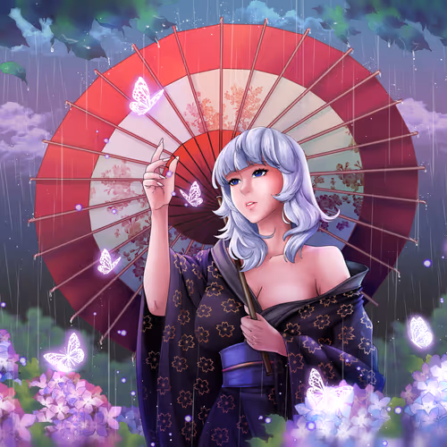 Rainy garden 