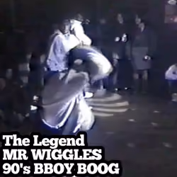 Mr Wiggles 90's BBOY BOOG old school footage pop, lock, break, dance, hip hop dance