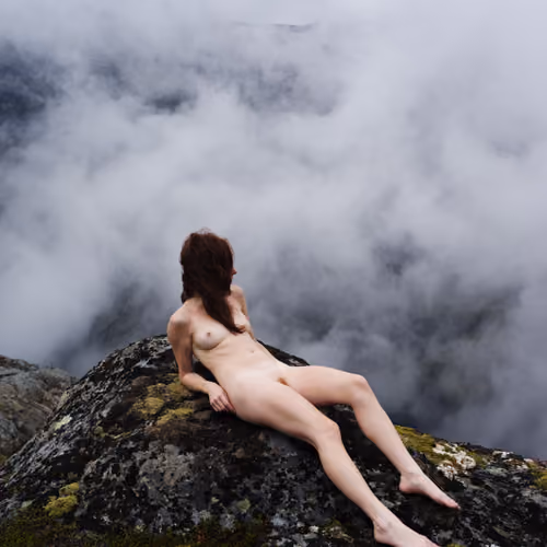 Between the clouds