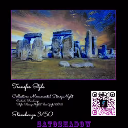 Satoshadow | Monumental StarryNight | Stonehenge | 3 / 50