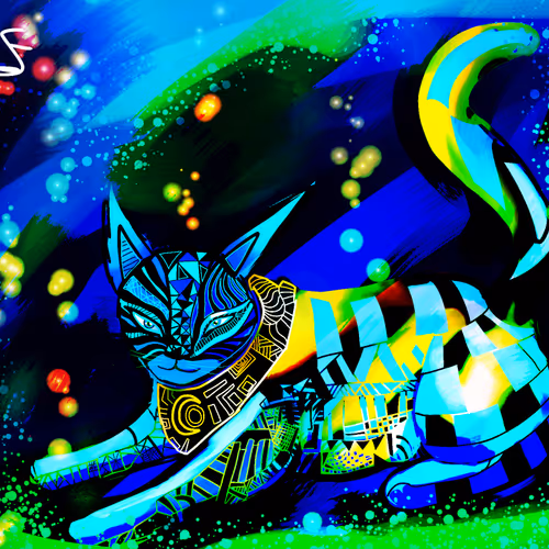 blue　cat