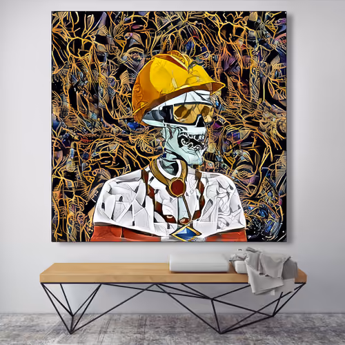 Cranium King - Wall Art Sample