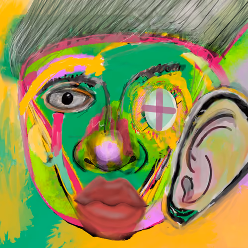 Colorful Abstract Face