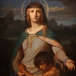 Saint Monica in a Landscape