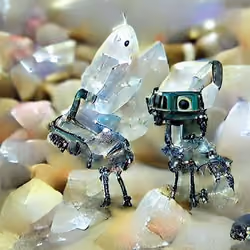Robots made from crystals