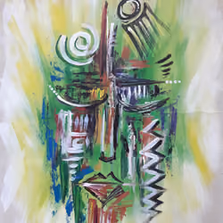 Original Painting from Afrika No. 002 (Alexander Gyamfi Art)