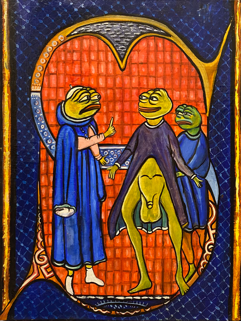 Medieval Medical Manual or Pepe with Really Big Testicles