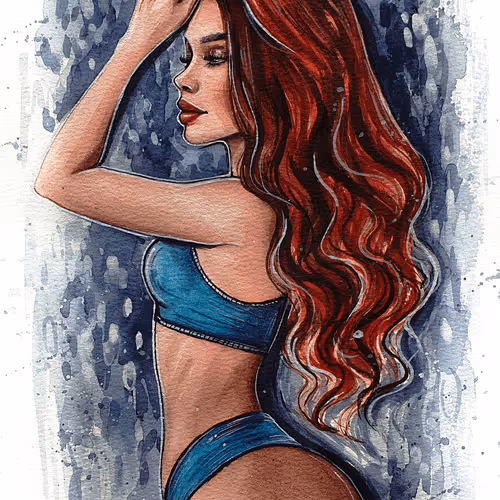 Feminine watercolor