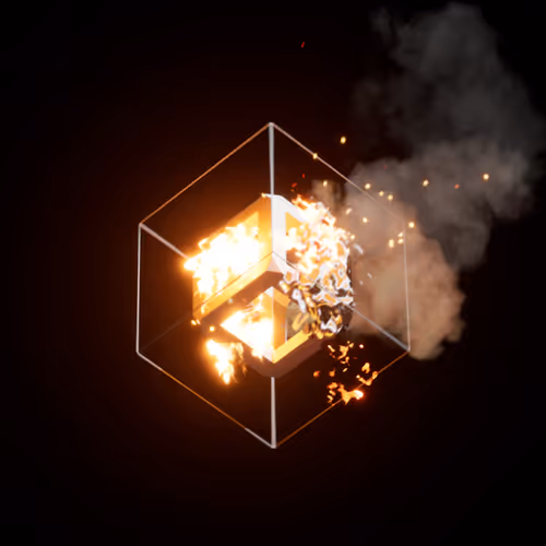 A Burning Cube #13