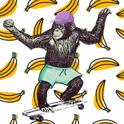 Skateboarding Ape Club #3003