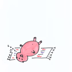 sleeping on the rug