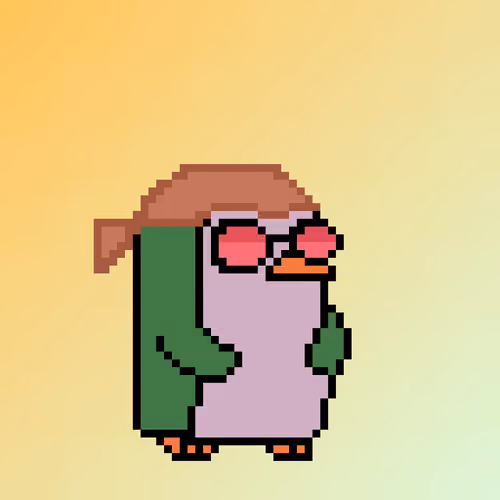 Pixel Colorful Penguin - Cryptonftcreator Edition