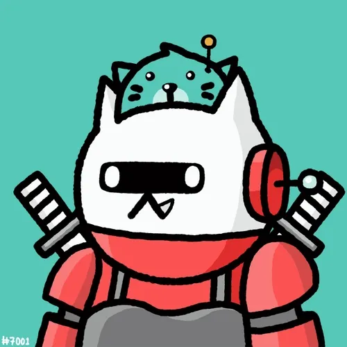 Blink Cat Robotos Derivative #7001