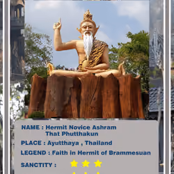 Hermit Novice Ashram That Phutthakun Shrine Card #013