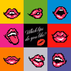 Sexy Lip Pixel Art 09