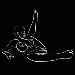 Hostage dark sensual one line art #29
