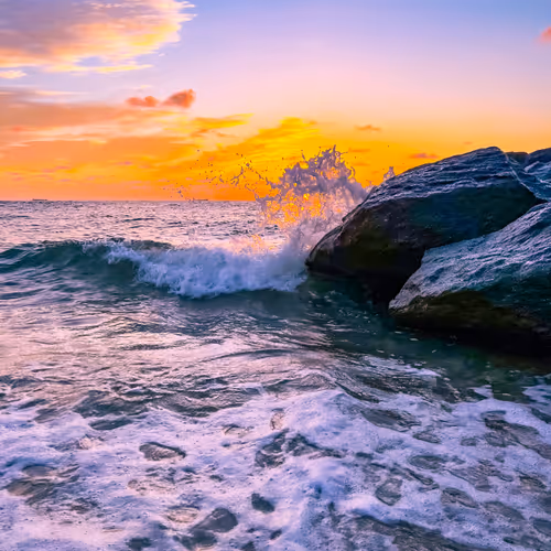 Sunrise Jetty Splash