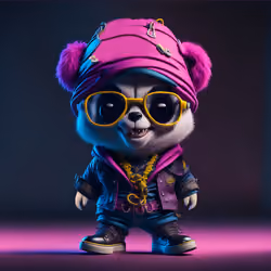 Mr. Panda smiling#7