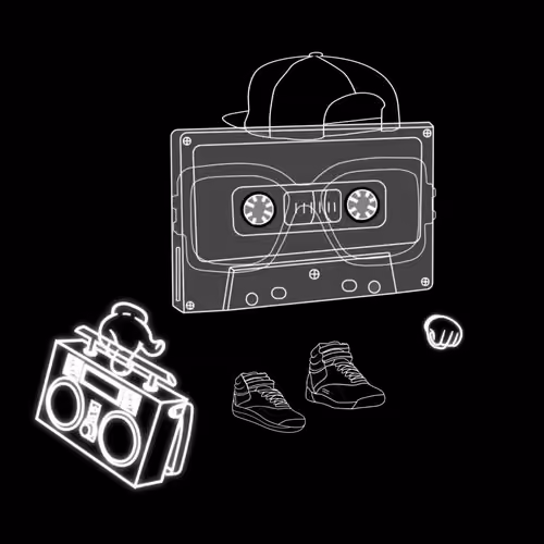 RETRO BOOMBOX NEON 201