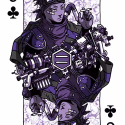 Jack of Clubs #056 Red