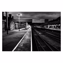 Platform at Sheffield Train Station