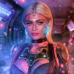 Cyberpunk Kylie Jenner