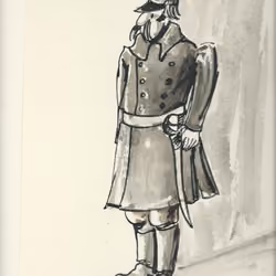 Warden guards the village