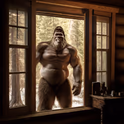 Bigfoot Looking In