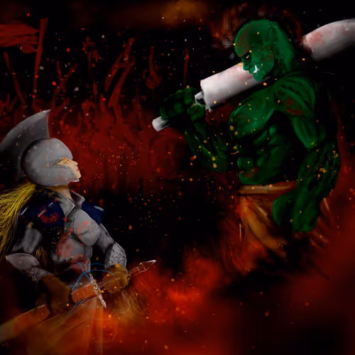 A girl vs an ogre