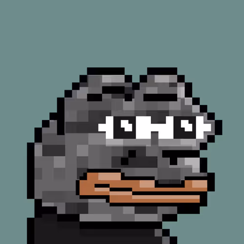 CryptoPunkPepe #0062 CoalOrePepe 