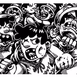 zombie and human fight with tanpopoe boy