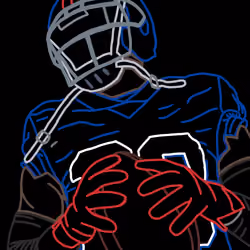 #23 Dark Blue Neon Baller