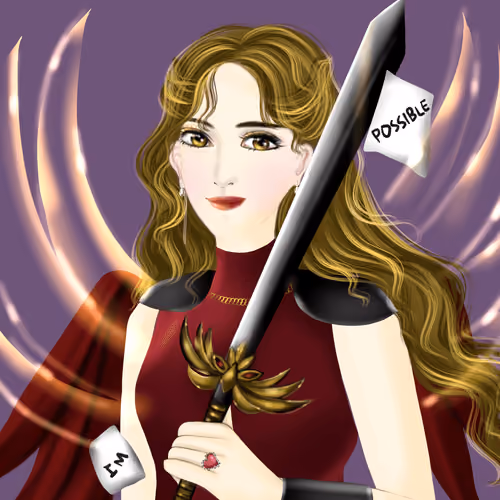 I'm possible - Warrior woman with her sword
