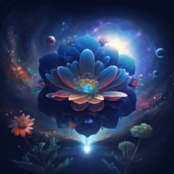 flower in space