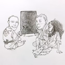 落語変奏 三人絵師　3 painters / Rakugo variations