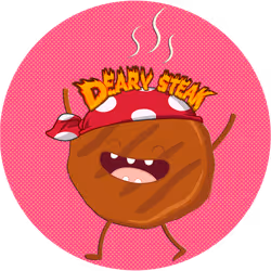 Funny Deary Steak Logo