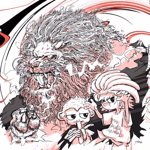001_Lion_Black＆White