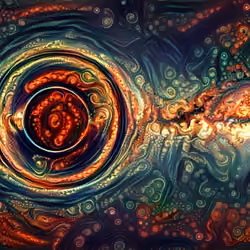 Fractal Black Hole (Quantum Computer Art)