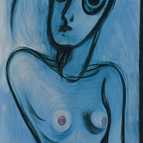 Naked Blue Woman #5