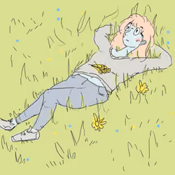 Among the Flowers