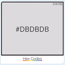#DBDBDB | 219/255