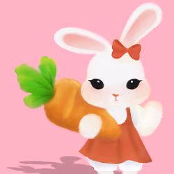 White bunny