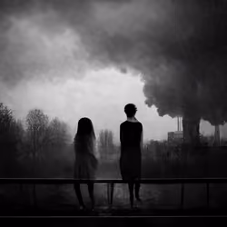 "Will you sit with me?" "Yes." "For how long?" "As long as it takes."